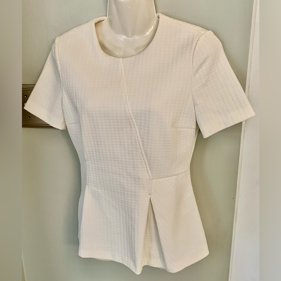 BOSS Hugo Boss Cream White Career Skirt Suit w Jacket Women’s UK 8 US 4 Small S - Picture 2 of 13